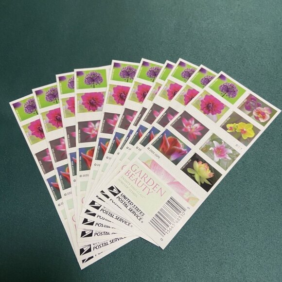 1000 forever stamps of Gardens and flowers - Picture 1 of 4